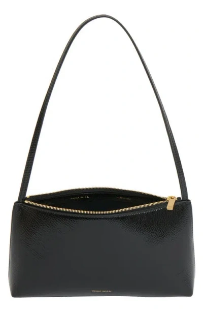 Mansur Gavriel Gaia Shoulder Bag Black Shine In Black