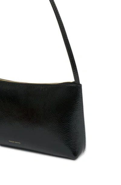 Mansur Gavriel Gaia Shoulder Bag Black Shine In Black