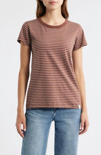 Rag & Bone The Slub Stripe T-shirt In Multi