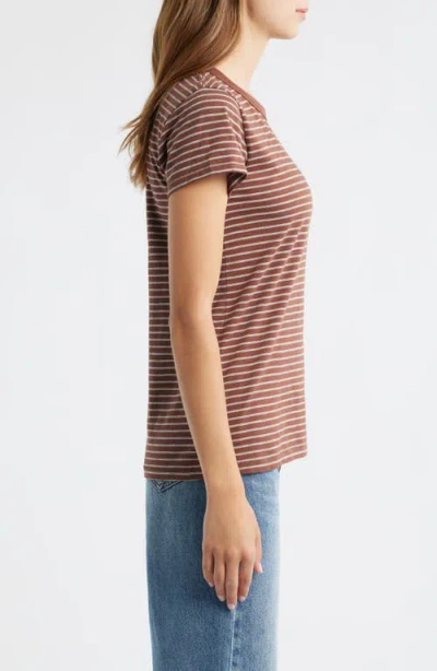Rag & Bone The Slub Stripe T-shirt In Multi