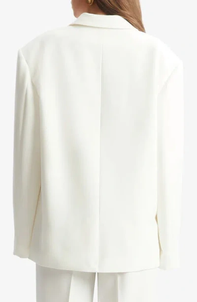 Bardot Halia Oversize Blazer In White