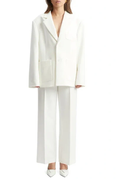 Bardot Halia Oversize Blazer In White