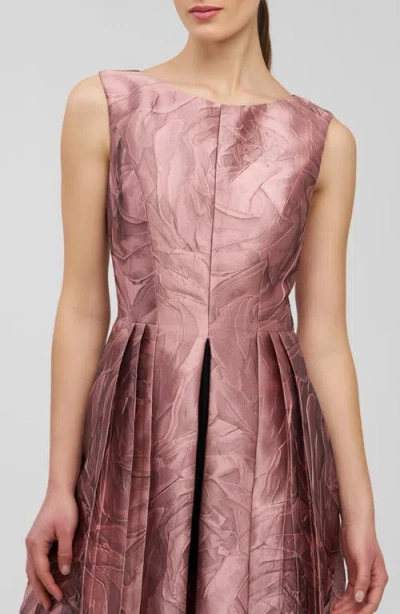 Kay Unger Hazel Metallic Sleeveless Maxi Jumpsuit In Multi