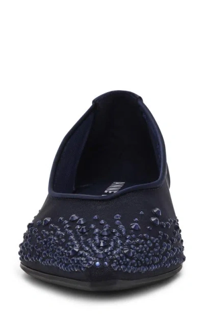 Anne Klein Women's Carisle-c Embellished Pointed Toe Flats In Blue