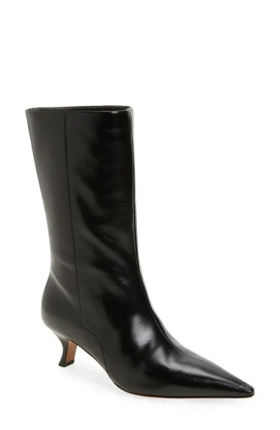 Rag & Bone Mott Pointed Toe Kitten Heel Boot In Black