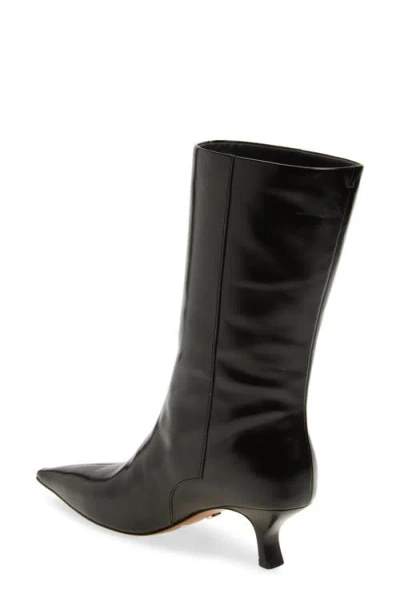 Rag & Bone Mott Pointed Toe Kitten Heel Boot In Black