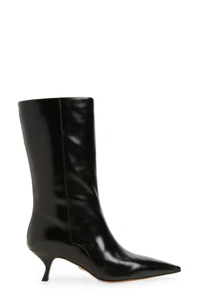 Rag & Bone Mott Pointed Toe Kitten Heel Boot In Black