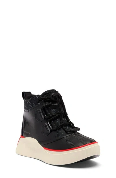 Sorel Kids' Out N About Iv Classic Waterproof Duck Boot In Black