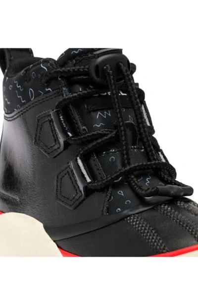Sorel Kids' Out N About Iv Classic Waterproof Duck Boot In Black