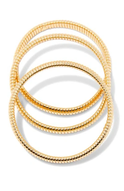 Brook & York Brook And York Scottie Set Of 3 Bracelets In Gold