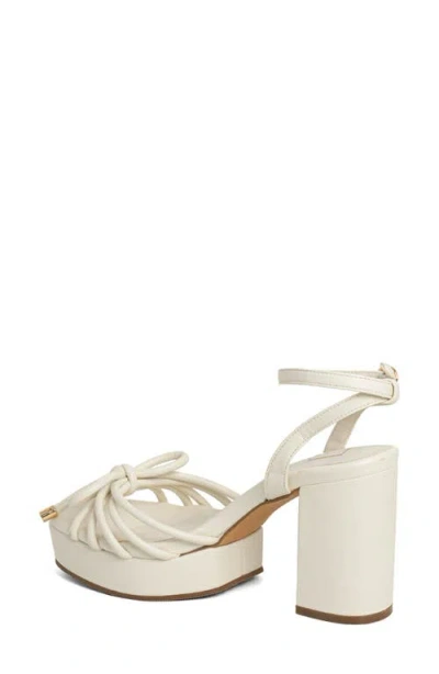 Shushop Edith Ankle Strap Platform Sandal In Gold