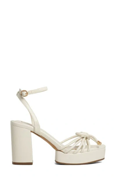 Shushop Edith Ankle Strap Platform Sandal In Gold