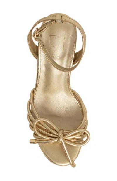 Shushop Edith Ankle Strap Platform Sandal In Gold