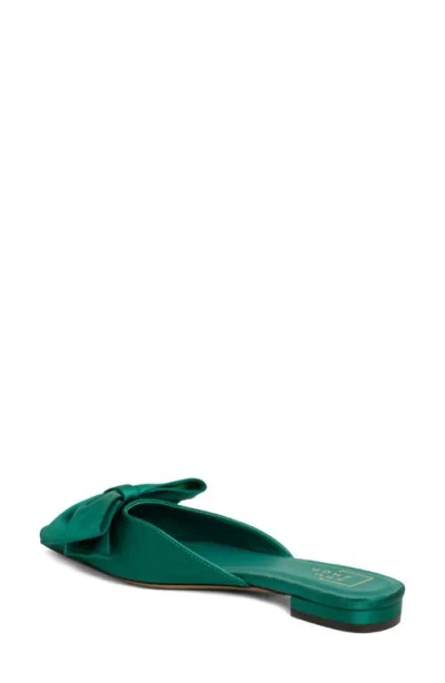 Shushop Dorothy Pointed Toe Flat In Green