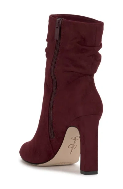 Jessica Simpson Women's Mixtesa Slouchy Dress Booties In Burgundy