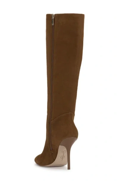 Jessica Simpson Women's Lovienn Stiletto Knee-high Wide-calf Dress Boots In Brown
