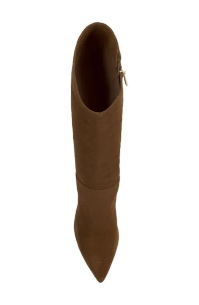 Jessica Simpson Women's Lovienn Stiletto Knee-high Wide-calf Dress Boots In Brown