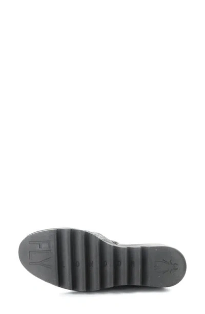 Fly London Baan Platform Wedge Bootie In Black
