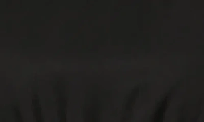 Standards & Practices Mixed Media Long Sleeve Maxi Dress In Black