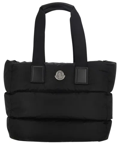 Moncler Micro Shoulder Bag With Quilted Design And Removable Strap In Black