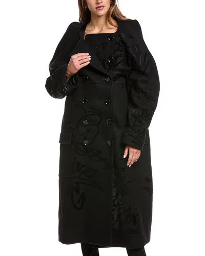 Dolce & Gabbana Wool Coat In Black