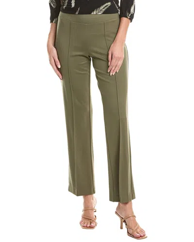 Jones New York Pintuck Pull-on Straight Leg Pants In Green