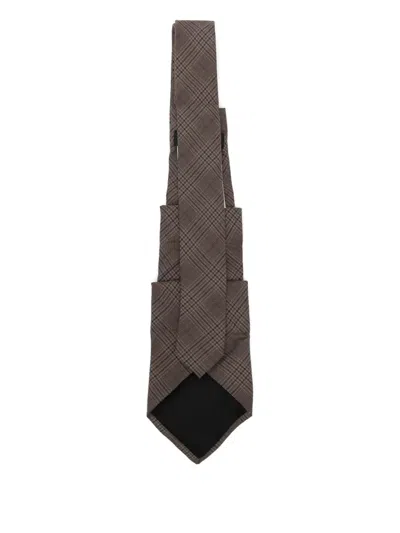 Our Legacy Stripe-printed Tie In Brown