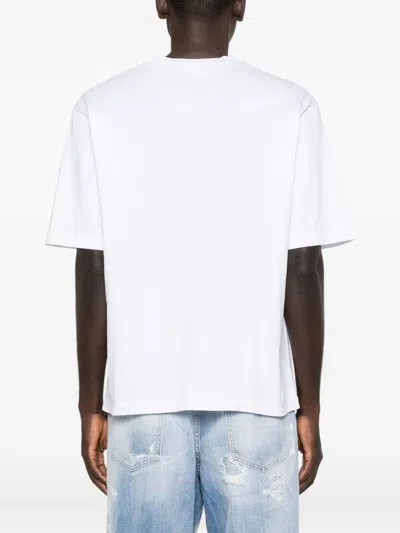 Dsquared2 Oversized Graphic Print Crew Neck T-shirt In White
