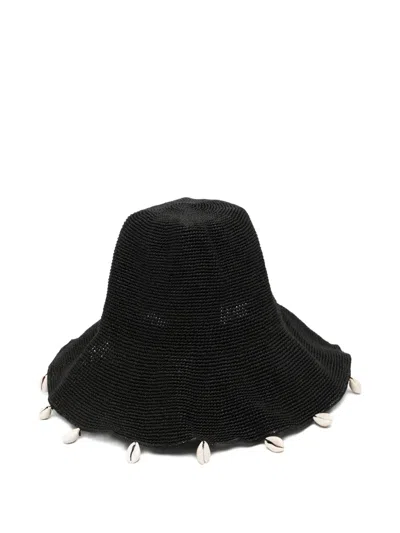Rails X Lspace Crete Rattan Hat In Black