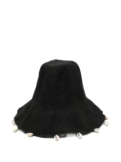 Rails X Lspace Crete Rattan Hat In Black