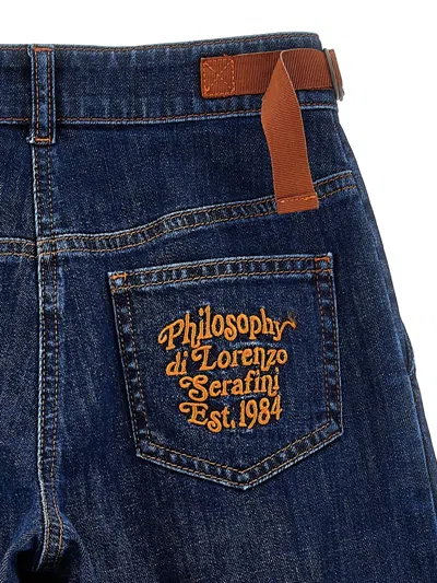Philosophy Di Lorenzo Serafini Philosophy Kids  Flared Jeans In Blue