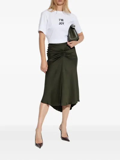 Victoria Beckham Slogan T-shirt In White
