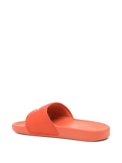 Lacoste Serve Slides In Orange
