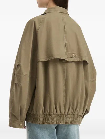 B+ab Button-fastening Pocket Jacket In Brown