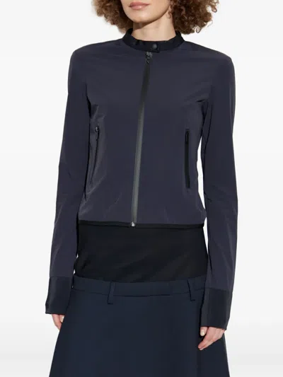 Diesel G-ervin Zip-front Stand-collar Jacket In Black