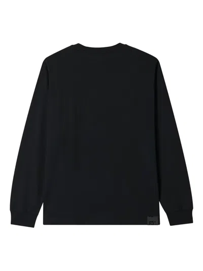 Izzue Text Graphic-print Cotton Sweatshirt In Black