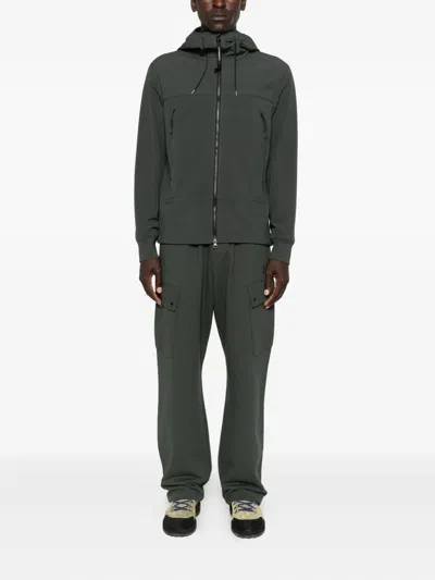 C.p. Company Zip-front Hooded Jacket In Gray