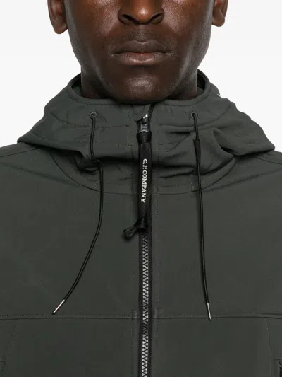 C.p. Company Zip-front Hooded Jacket In Gray