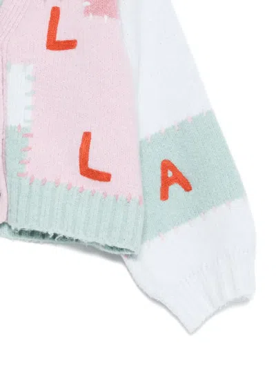 Stella Mccartney Patchwork-panelled Cardigan In Blue