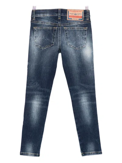 Diesel Kids Jeans With A Faded Effect In Blue