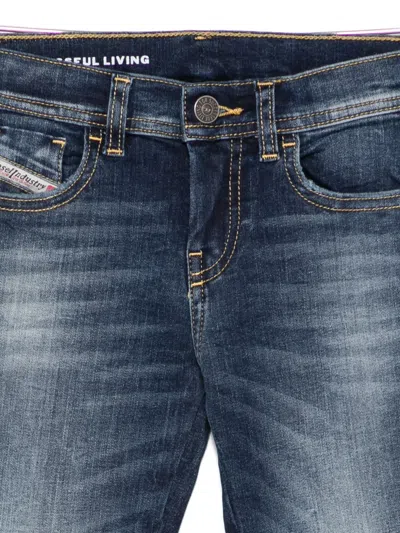 Diesel Kids Jeans With A Faded Effect In Blue