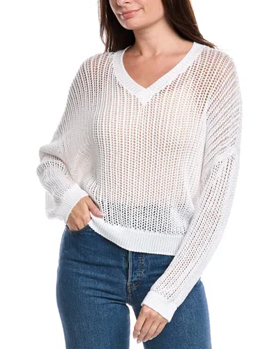 Peserico Open Knit Pullover In White