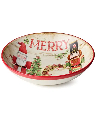 Certified International Nutcracker Parade Serving Bowl In Multi