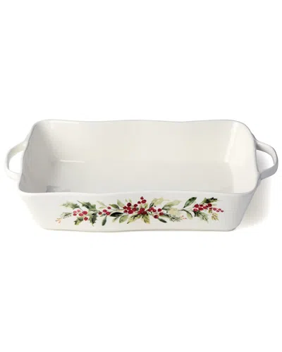 Certified International Holly Vines Medium Rectangular Baker In Multi