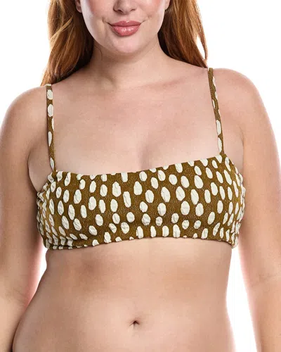 Mara Hoffman Sia Bikini Top In Brown