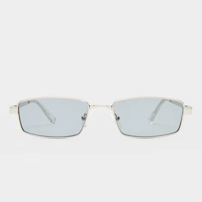 Le Specs Bizarro 56mm Rectangular Sunglasses In Gray
