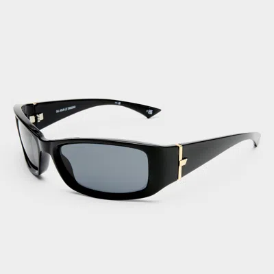 Le Specs Du Jour 60mm Rectangular Sunglasses In Black