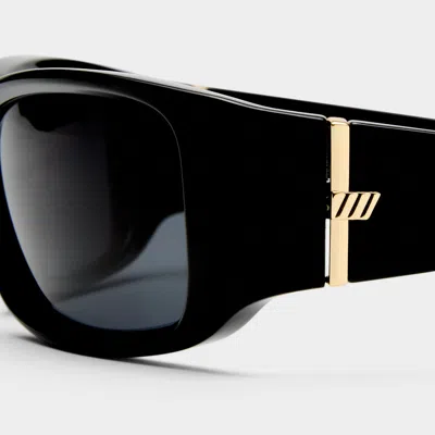 Le Specs Du Jour 60mm Rectangular Sunglasses In Black