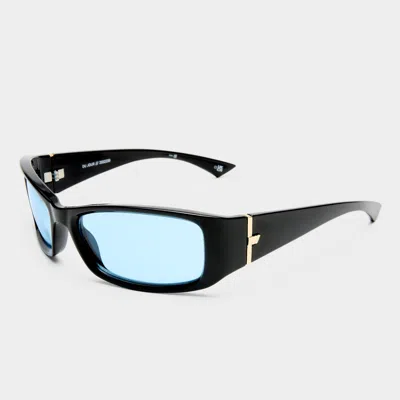 Le Specs Du Jour 60mm Rectangular Sunglasses In Black