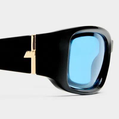 Le Specs Du Jour 60mm Rectangular Sunglasses In Black